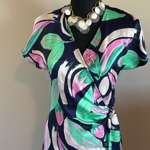 Joie floral maxi wrap dress.  Perfect for summer parties and weddings.  Size S.
